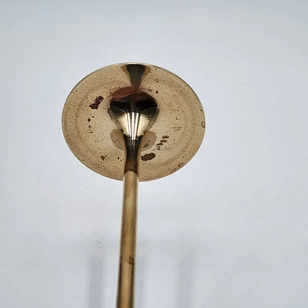 Vintage Interpur Brass Taper Candlestick Holder 7.75